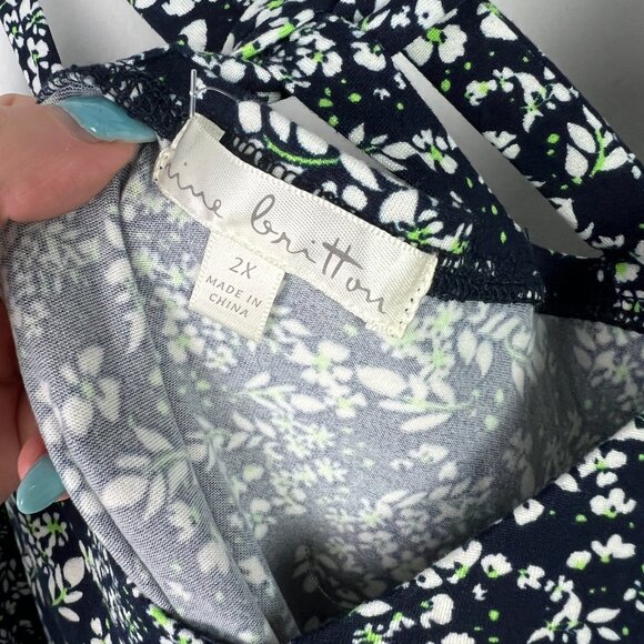 NWT Stitch Fix Nine Britton Lizzy Brushed Knit Dress Plus Size 2X NEW - Picture 4 of 10